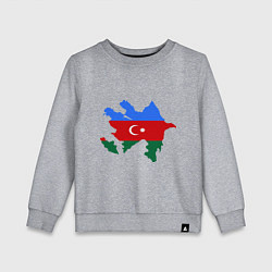 Детский свитшот Azerbaijan map