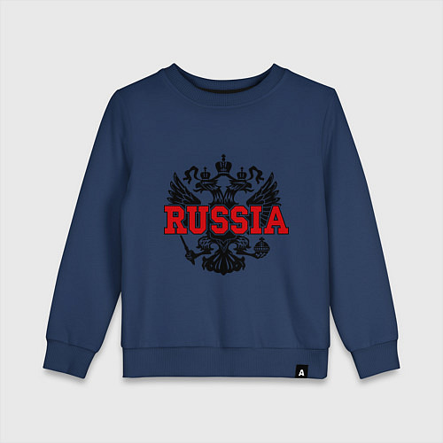 Детский свитшот Russia Coat / Тёмно-синий – фото 1