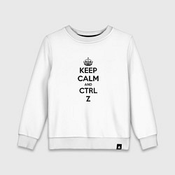 Детский свитшот Keep Calm & Ctrl + Z