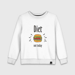 Детский свитшот Diet. Not Today