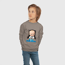 Свитшот хлопковый детский Boss Baby, цвет: утренний латте — фото 2