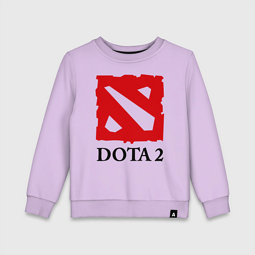 Детский свитшот Dota 2: Logo / Лаванда – фото 1