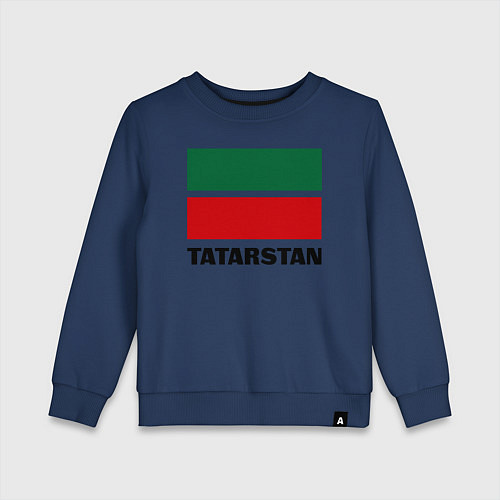Детский свитшот Флаг Татарстана / Тёмно-синий – фото 1