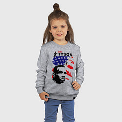 Свитшот хлопковый детский Mike Tyson: USA Boxing, цвет: меланж — фото 2