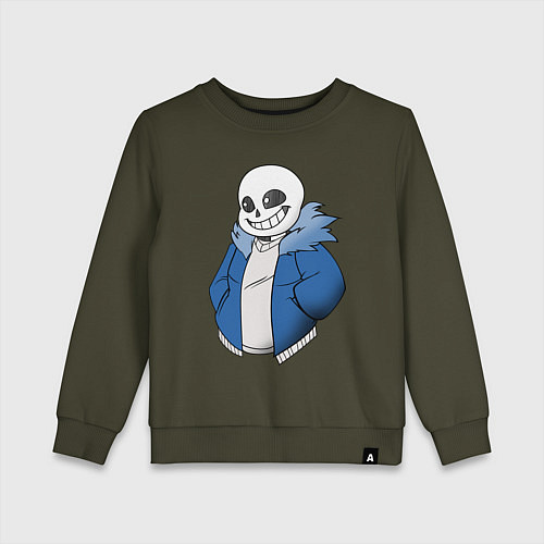 Детский свитшот Sans / Хаки – фото 1