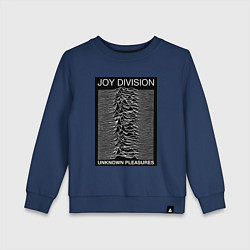 Свитшот хлопковый детский Joy Division: Unknown Pleasures, цвет: тёмно-синий