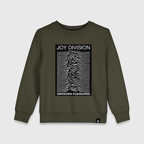 Детский свитшот Joy Division: Unknown Pleasures / Хаки – фото 1