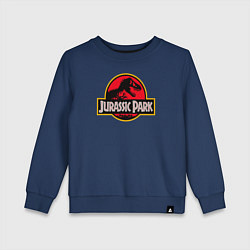 Свитшот хлопковый детский Jurassic Park цвета тёмно-синий — фото 1