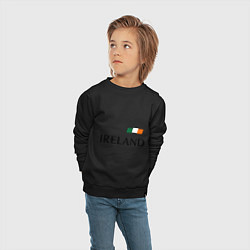 Свитшот хлопковый детский Сборная Ирландии: 7 номер, цвет: черный — фото 2