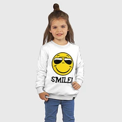 Свитшот хлопковый детский Summer Smile, цвет: белый — фото 2