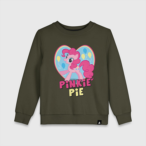 Детский свитшот Pinkie Pie: in my heart / Хаки – фото 1