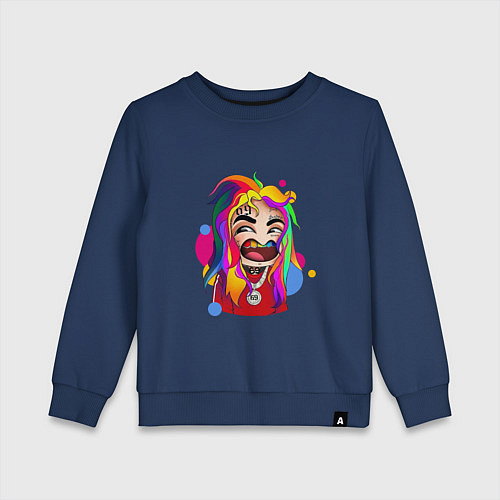 Детский свитшот 6IX9INE Colors / Тёмно-синий – фото 1