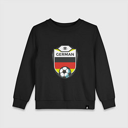 Свитшот хлопковый детский German Soccer, цвет: черный