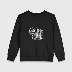 Свитшот хлопковый детский Crown The Empire, цвет: черный