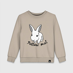 Детский свитшот Rabbit: follow me