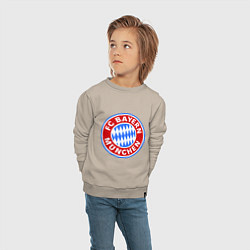 Свитшот хлопковый детский Bayern Munchen FC, цвет: миндальный — фото 2
