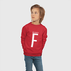 Свитшот хлопковый детский Rickey F, цвет: красный — фото 2