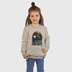 Свитшот хлопковый детский Fortnite: I Need Space, цвет: миндальный — фото 2