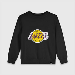 Свитшот хлопковый детский LA Lakers, цвет: черный