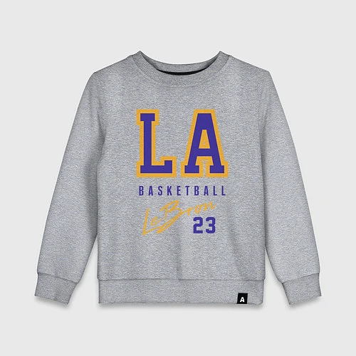 Детский свитшот Lebron 23: Los Angeles / Меланж – фото 1