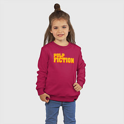 Свитшот хлопковый детский Pulp Fiction, цвет: маджента — фото 2