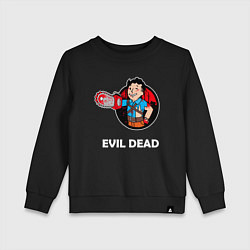 Свитшот хлопковый детский Fallout: Evil Dead, цвет: черный