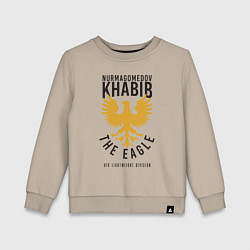Свитшот хлопковый детский Khabib: The Eagle, цвет: миндальный