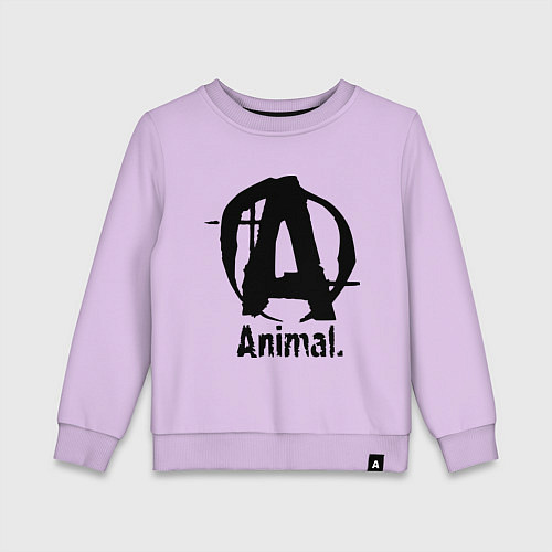 Детский свитшот Animal Logo / Лаванда – фото 1