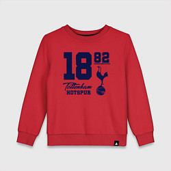 Свитшот хлопковый детский FC Tottenham 1882, цвет: красный