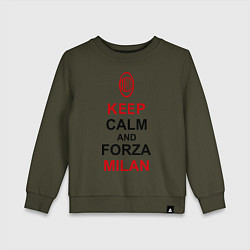 Детский свитшот Keep Calm & Forza Milan