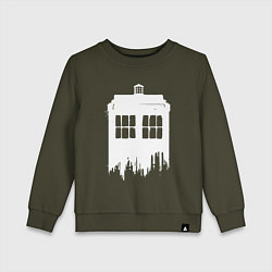 Детский свитшот Тардис white - Доктор Кто