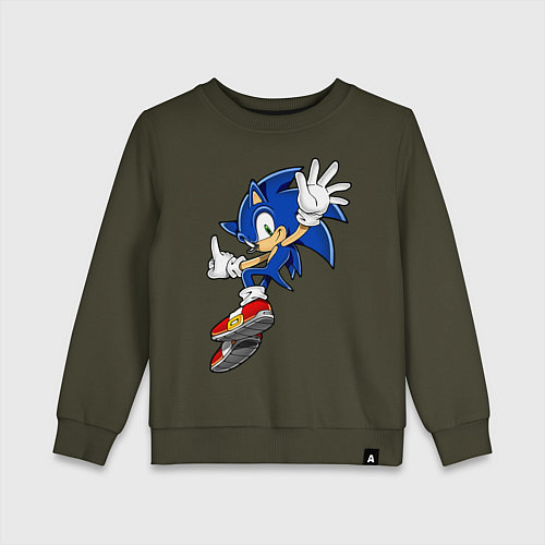 Детский свитшот Sonic / Хаки – фото 1