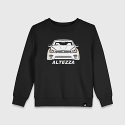 Свитшот хлопковый детский Toyota Altezza, цвет: черный