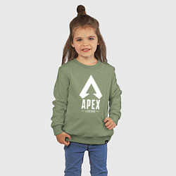 Свитшот хлопковый детский Apex Legends, цвет: авокадо — фото 2