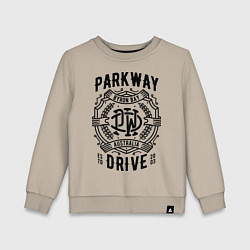 Свитшот хлопковый детский Parkway Drive: Australia, цвет: миндальный