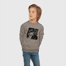 Свитшот хлопковый детский JoJo, цвет: утренний латте — фото 2