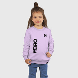 Свитшот хлопковый детский METRO M, цвет: лаванда — фото 2