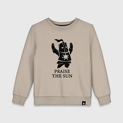 Свитшот хлопковый детский Praise the Sun, цвет: миндальный