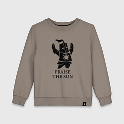 Свитшот хлопковый детский Praise the Sun, цвет: утренний латте