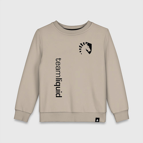 Детский свитшот TEAM LIQUID / Миндальный – фото 1