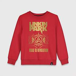 Свитшот хлопковый детский Linkin Park: Road to Revolution, цвет: красный