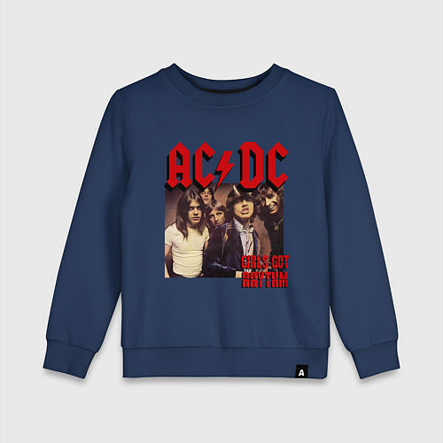 Детский свитшот Girls got the rhythm / Тёмно-синий – фото 1
