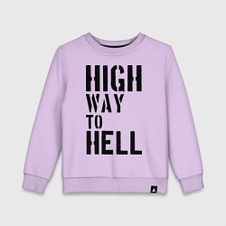Детский свитшот High way to hell