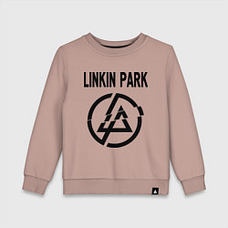 Свитшот хлопковый детский Linkin Park, цвет: пыльно-розовый