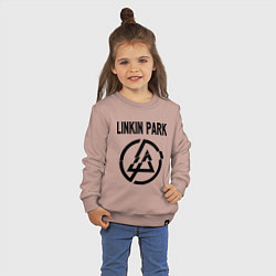 Свитшот хлопковый детский Linkin Park, цвет: пыльно-розовый — фото 2