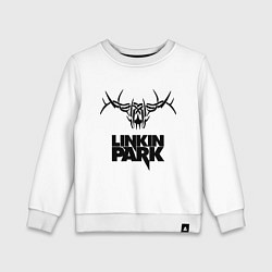 Свитшот хлопковый детский Linkin Park: Deer, цвет: белый