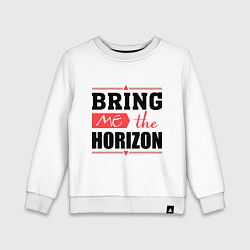 Свитшот хлопковый детский Bring me the horizon, цвет: белый