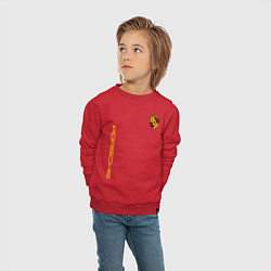 Свитшот хлопковый детский PORSCHE, цвет: красный — фото 2