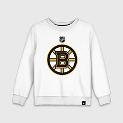 Свитшот хлопковый детский Boston Bruins NHL, цвет: белый