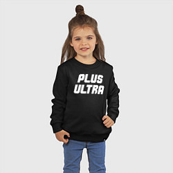 Свитшот хлопковый детский MHA - PLUS ULTRA белый, цвет: черный — фото 2
